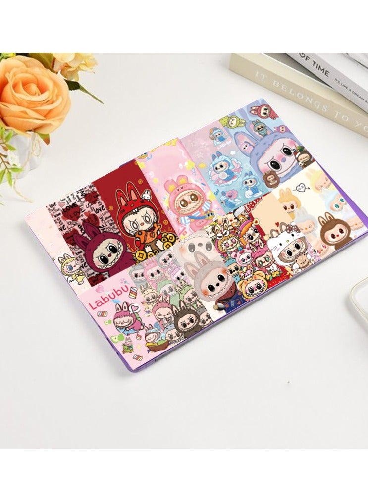 LABUBU 50 Pcs Labubu Cartoon Stickers for Teen Water Bottle, Cool Terror Labubu, Waterproof, Vinyl Decal for Kids Adult Girl Laptop, Skateboard, Phone, Guitar, Travel, Case, Bike Decoration - Image 5