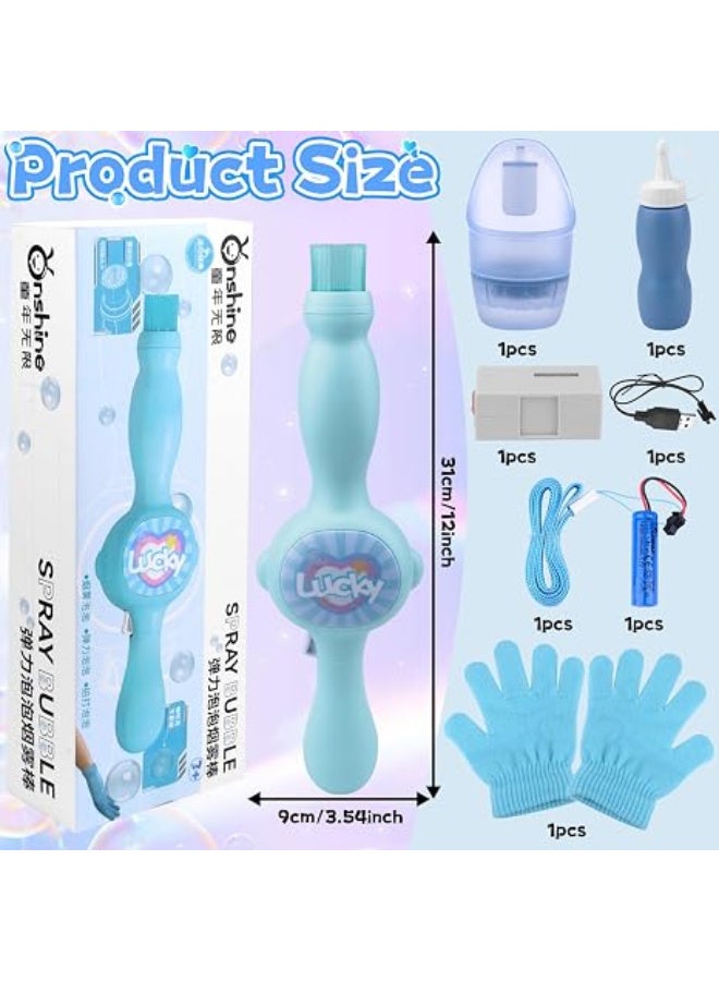 Colorful Flexible Smoke Bubble Machine, Interactive Party Smoke Bubble Machine with Colorful Lights, Lightweight Design, Flexible Smoke Effect, Suitable for Fun Summer Outdoor Activities (Blue) - Image 4