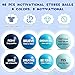 Liliful 48 Pcs Motivational Stress Balls Bulk Inspirational Squeeze Balls for Adults Anxiety Relief Fidget Toys Office Employee Gifts Classroom Rewards 22 Inch Blue - Image 4