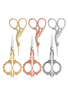 KASTWAVE 6PCS Embroidery Scissors, Crane Scissors Plum Scissors, Stainless Steel Head Tailor Scissors, DIY Tools for Embroidery, Crafts, Needlework, Artwork  - Image 1