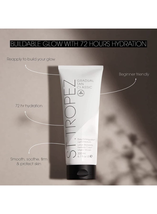 ST.TROPEZ St. Tropez Gradual Tan Classic Daily Firming Lotion Light/Medium 200ml 6.7ft oz - Image 2