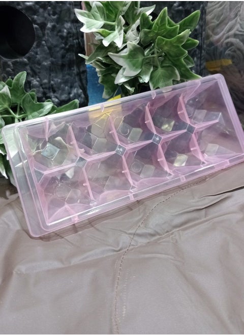 10-Slot Ice Cube Tray – Flexible Mold for Ice, Chocolate & Freezer Storage