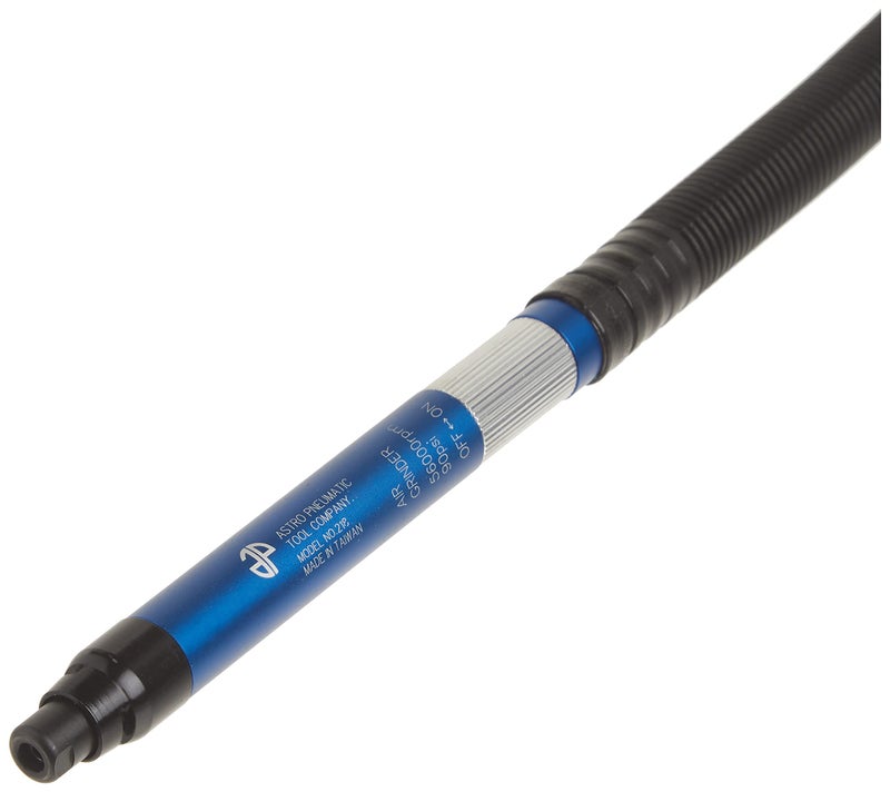 Astro Pneumatic Tool 218 1/8" Pencil Type Die Grinder - 56,000RPM,Black,gold,blue, 42377 - Image 2