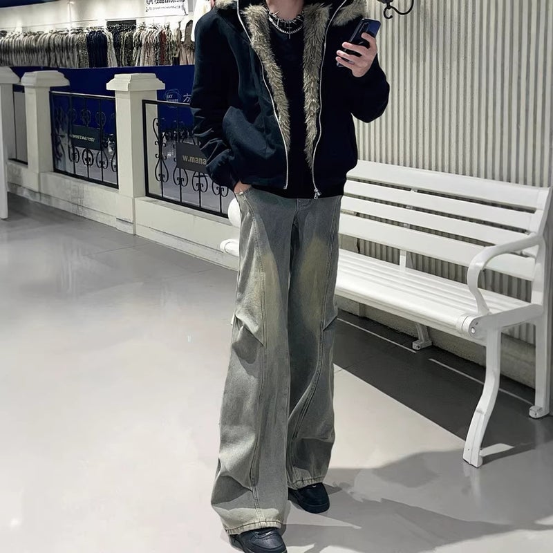 Unisex Casual Daily Denim Jeans - Image 5