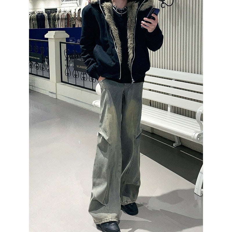Unisex Casual Daily Denim Jeans - Image 1