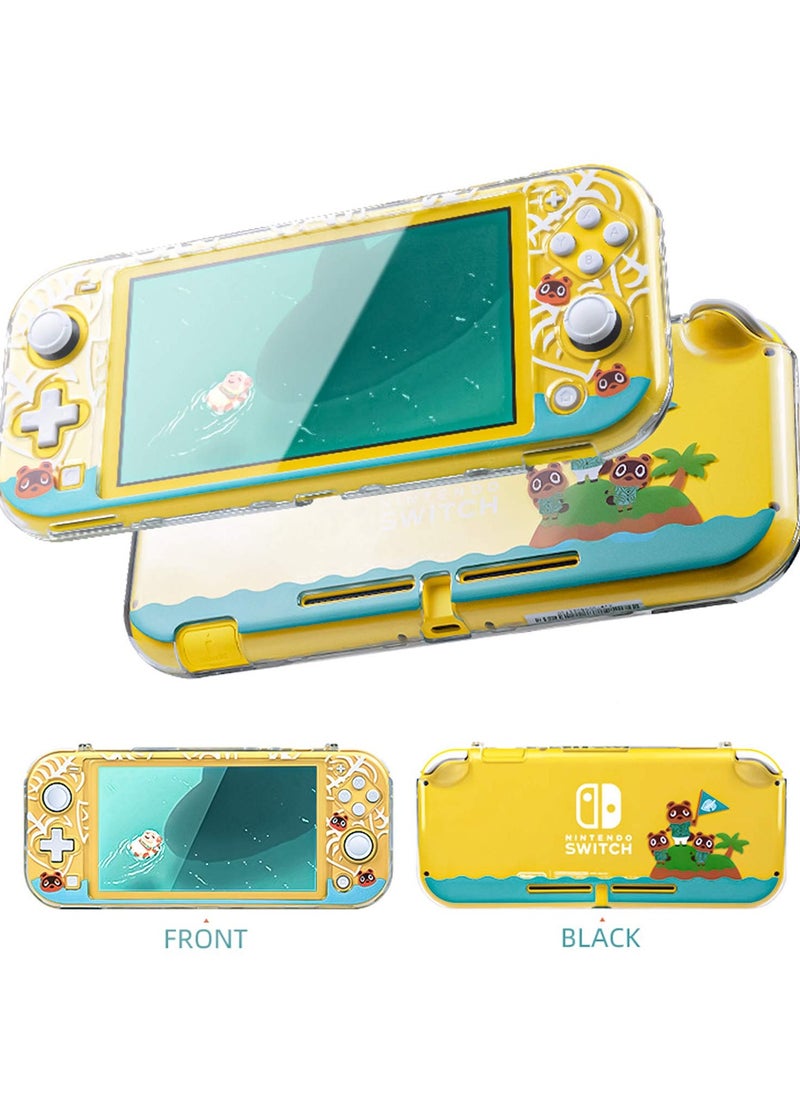 Generic - Compatible Hard Case for Nintendo Switch Lite, Rigid PC Transparent Split Design, Shock Resistant and Scratch Resistant, Perfect for Animal Crossing Enthusiasts. - Image 1