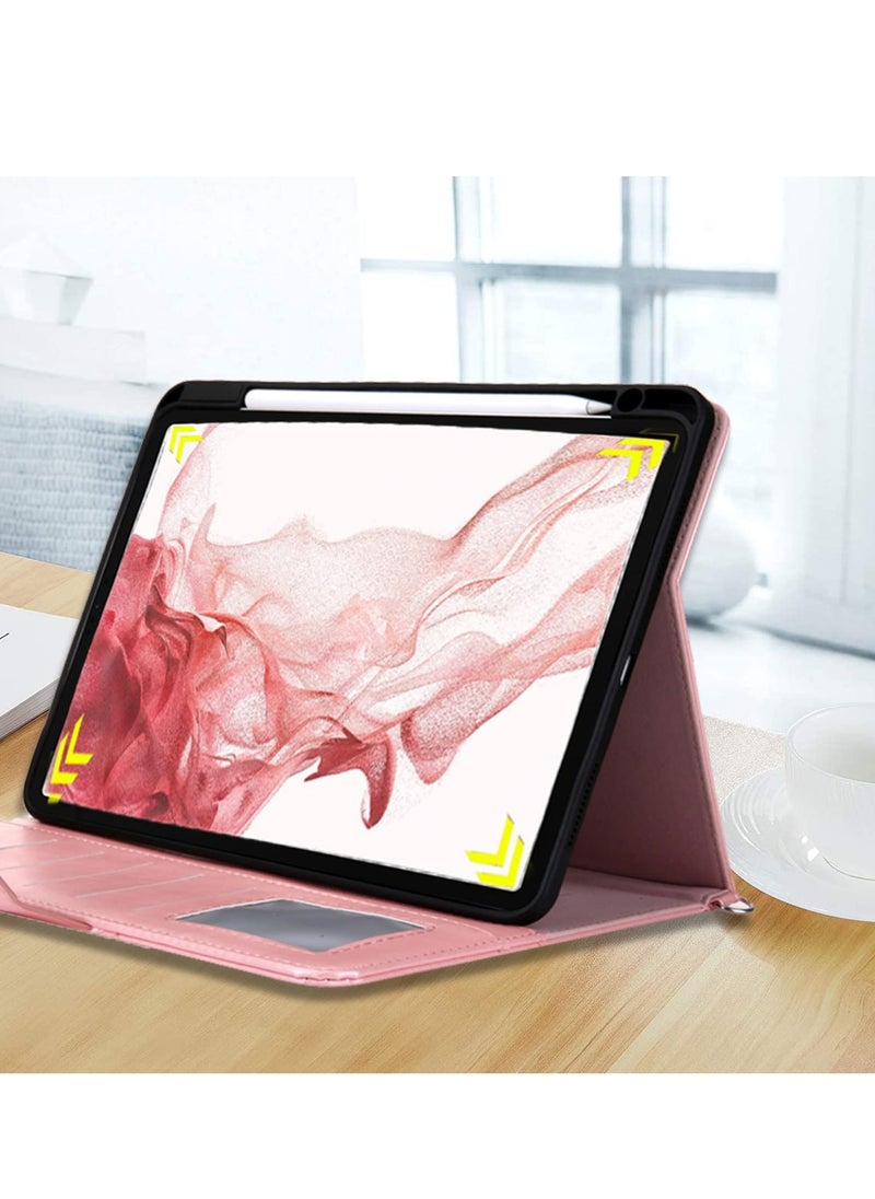 SYOSI - SYOSI, For iPad Pro 12.9 inch PU Leather Case, with Pencil Holder Auto Wake/Sleep with Shoulder Strap for iPad Pro 12.9 6th/5th/4th/3rd Generation - Image 1