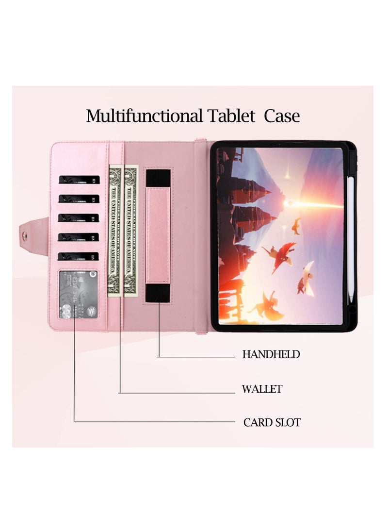 SYOSI - SYOSI, For iPad Pro 12.9 inch PU Leather Case, with Pencil Holder Auto Wake/Sleep with Shoulder Strap for iPad Pro 12.9 6th/5th/4th/3rd Generation - Image 1