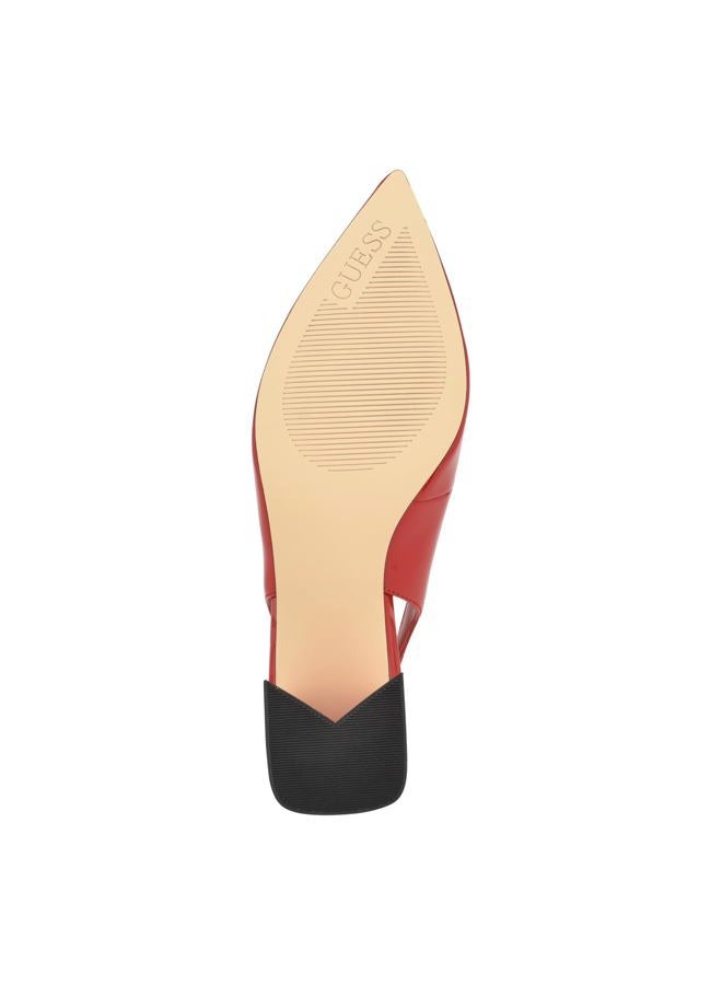 GUESS Women's Zanda Pump, Red 610, 6.5 - Image 4