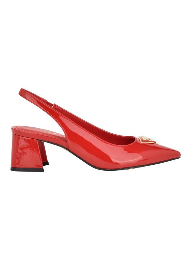 GUESS Women's Zanda Pump, Red 610, 6.5 - Image 5