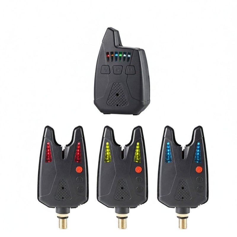COONOR Electronic Fishing Alerts Bite Alarm LED Wireless Fishing Alarm Digital Fishing Receiver Sound Alert Kit with Case 200m - Image 1