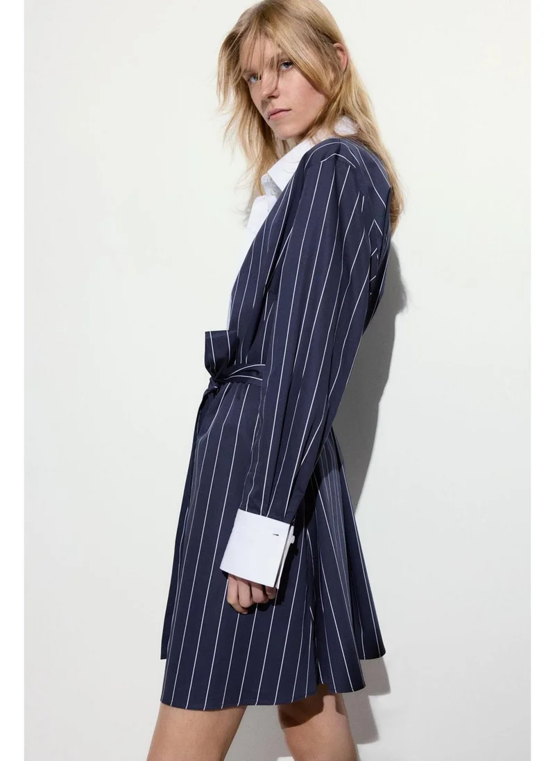 H&M Tie-belt shirt dress
