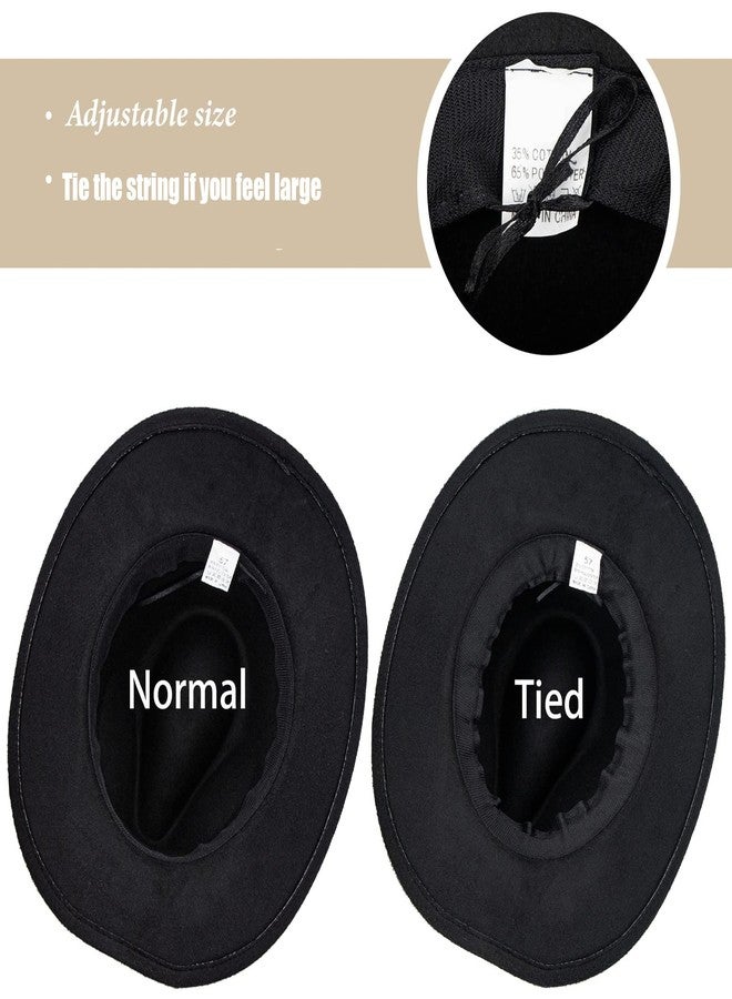 Eohak Kids Girls-Fedora-Hats for Boys Vintage Wide-Brim Bowler-Cap Classic Solid Belt Fedoras Caps 8-16 Years - Image 5