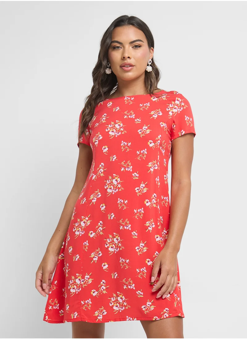 ديفاكتو Short Sleeve Woven Dress