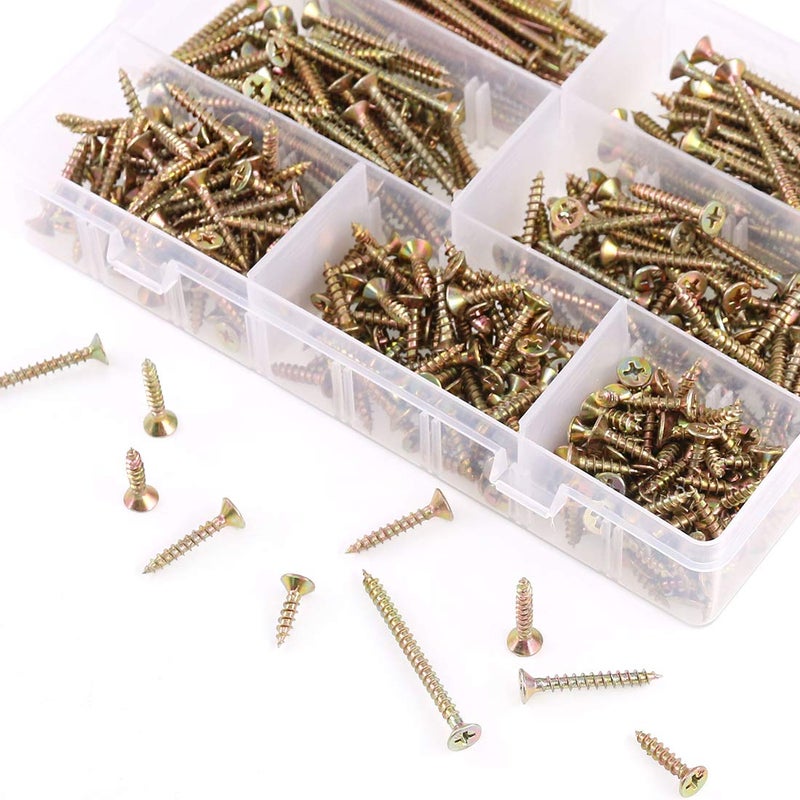 Rustark 280-Pcs [#7 5/8'' to 2-1/2''] Phillips Bugle Head Coarse Thread Drywall Screw Self Tapping Wood Screws Assortment Kit Ideal for Drywall Sheetrock - Zinc Plated Carbon Steel - Image 5