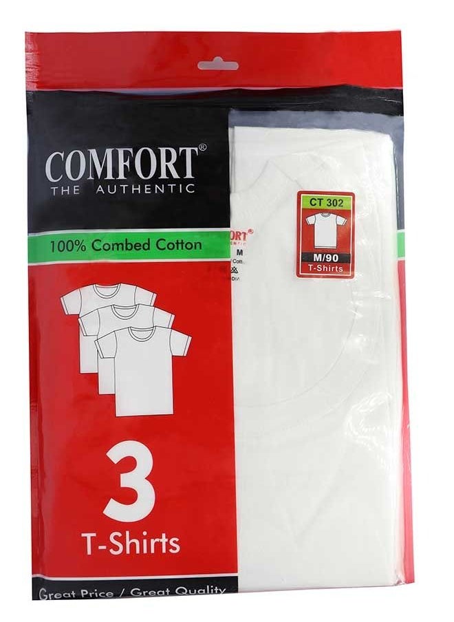 COMFORT THE AUTHENTIC - Mens Undershirt 3pc White - Image 1