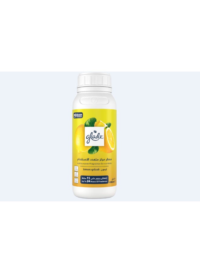 Glade Multipurpose Fragrance Concentrate with Lemon Splash Scent  480 milliliter