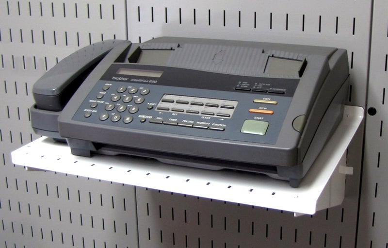 Wall Control Shelf 12in Deep Pegboard Shelf Assembly for Wall Control Pegboard and Slotted Tool Board - White - Image 5