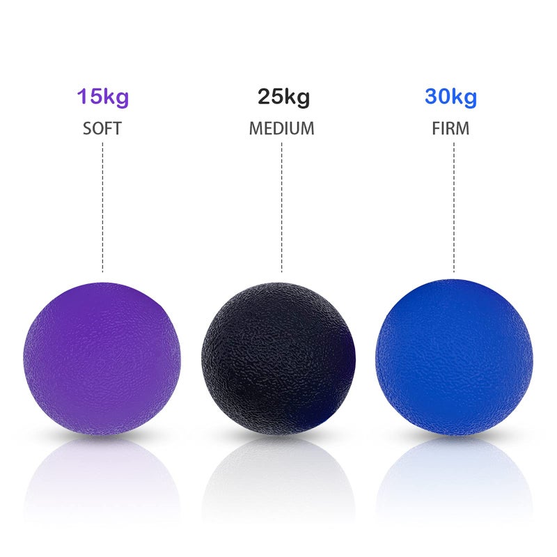 LETAYAR 3 Multiple Resistance Stress Relief Gel Balls for Hand Finger Wrist Exercise Muscles Arthritis Training Grip Exerciser Strengthening, Hand Grip Strength Train Ball for Adults - Image 5