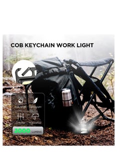Generic COB Work Light, Portable Waterproof Small Led Keychain Flashlights, Rechargeable Cob Keychain Light, Collapsible Bracket and Strong Magnet, Perfect for Night Running, Camping  - Image 5