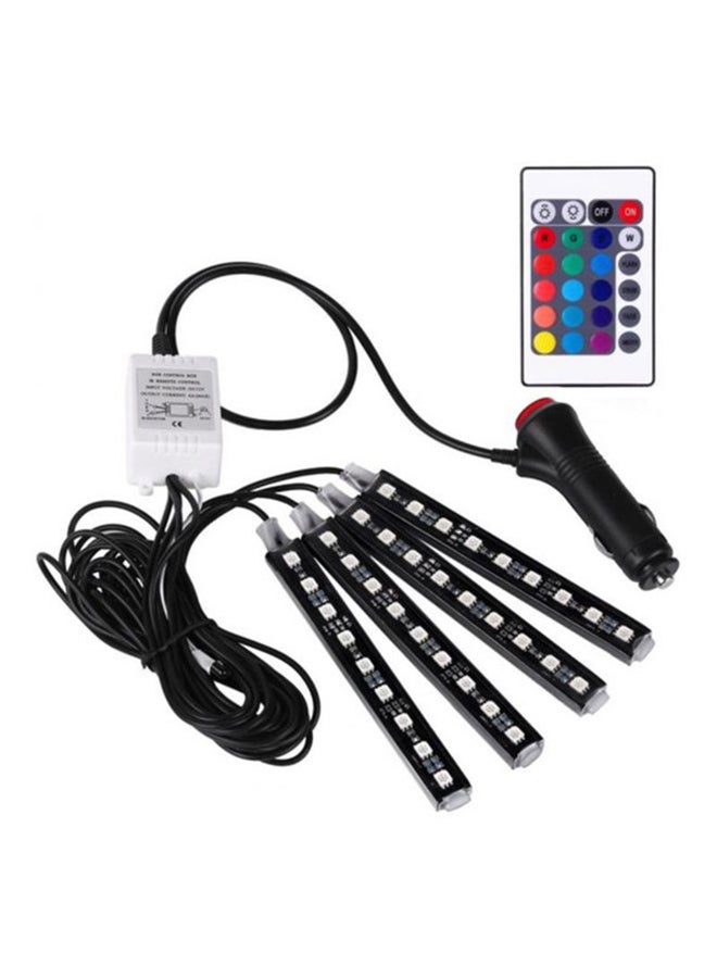Loquat 4 In 1 Car LED Light Strip With Remote