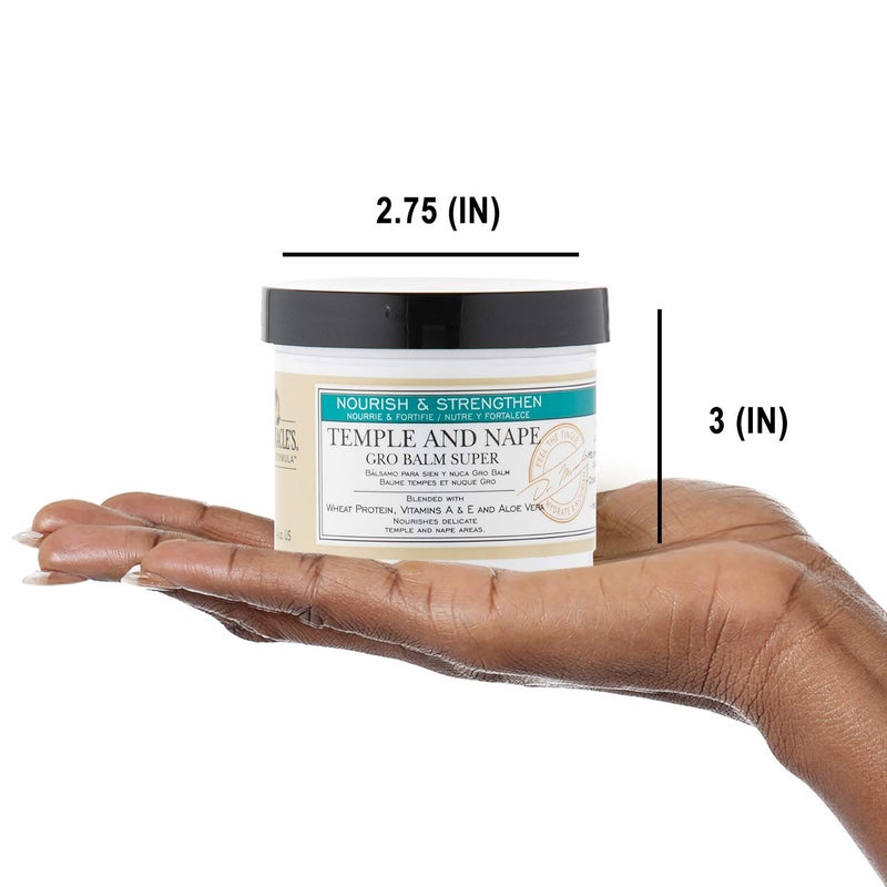 Dr Miracle's Dr. Miracle's Temple and Nape Gro Balm - For Healthy Hair Growth, Contains Wheat Protein, Aloe, Vitamin A, Vitamin D, Strengthens, Promotes Growth, 4 oz - Image 4