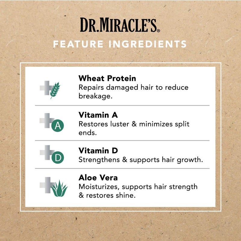 Dr Miracle's Dr. Miracle's Temple and Nape Gro Balm - For Healthy Hair Growth, Contains Wheat Protein, Aloe, Vitamin A, Vitamin D, Strengthens, Promotes Growth, 4 oz - Image 5