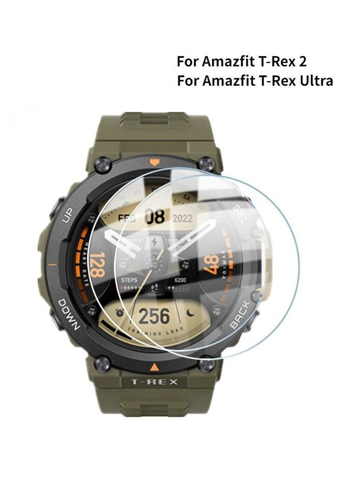 TWEGGON - 2pc Pack Screen Protector for Amazfit Trex Ultra 3D Full Coverage Protective Glass Clear - Image 1