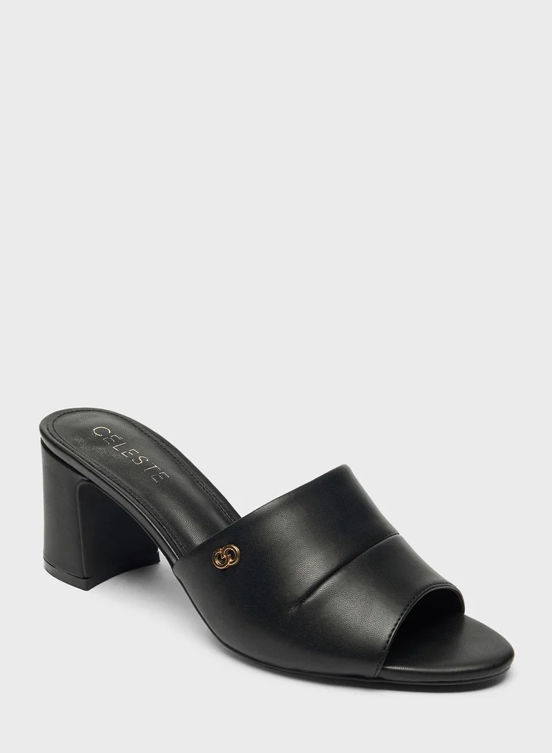 Celeste Single Strap Mid Heel Sandals