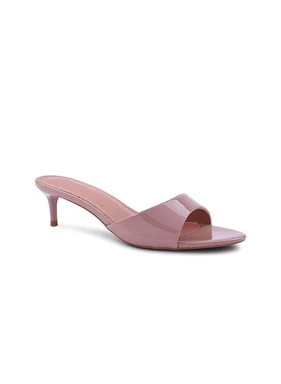 IconStyle Embroidered Open-Toe Mule Heels