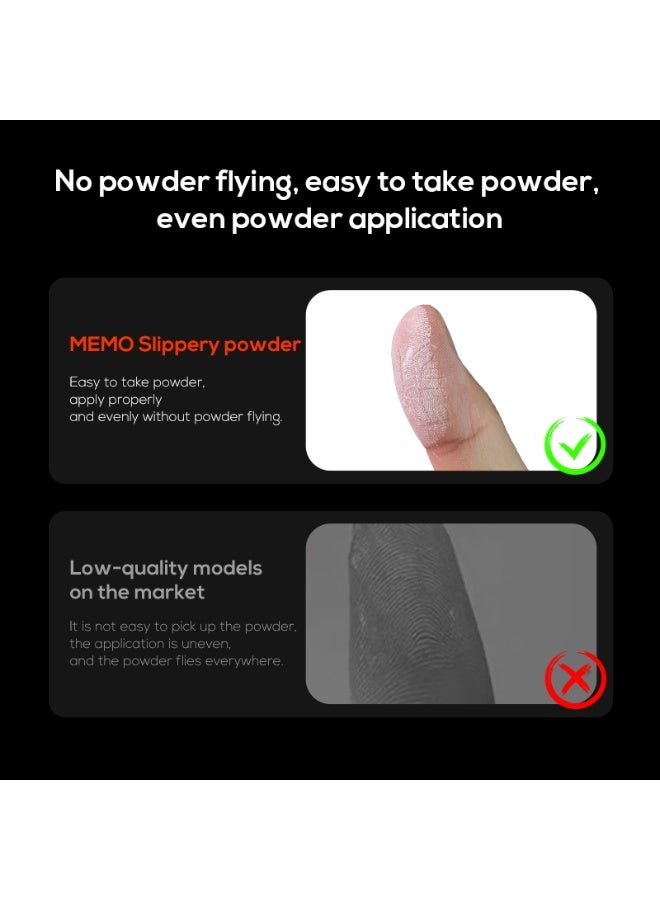 MEMO FS03 Gaming Finger Powder, Anti-Sweat & Anti-Slip Finger Speed Powder for Smooth Touch Control, Faster Response and Improved Precision for Mobile Gaming, Ipad, redmagic, iphone, samsung etc - Image 5