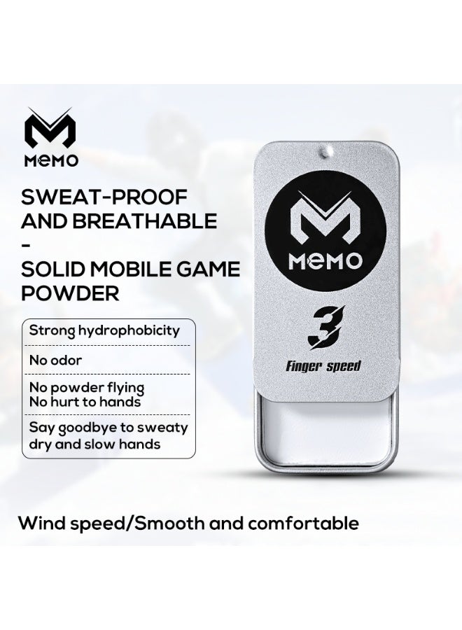 MEMO FS03 Gaming Finger Powder, Anti-Sweat & Anti-Slip Finger Speed Powder for Smooth Touch Control, Faster Response and Improved Precision for Mobile Gaming, Ipad, redmagic, iphone, samsung etc - Image 2