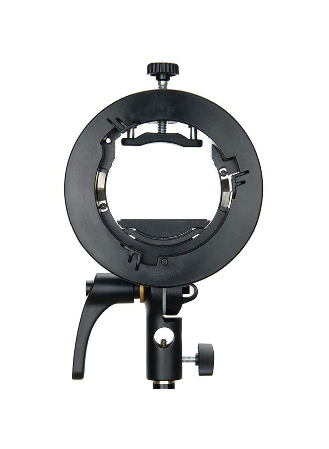 Godox Godox S2 Speedlite Bracket for Godox AD200Pro, AD200, AD400Pro, for V1 Round Head Speedlite, V860II / TT685 / TT350 Series, S-Type Bracket Updated Version Bowens Mount Holder - Image 1
