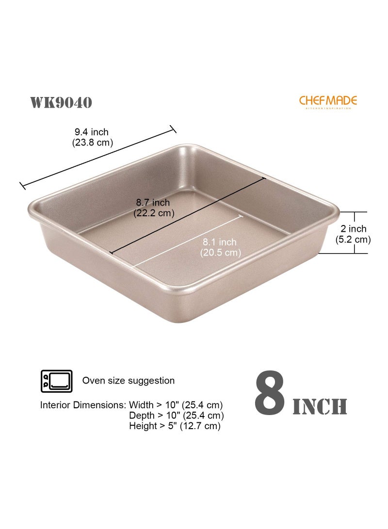 شيف ميد قالب كيك مربع 9 بوصة - Image 2