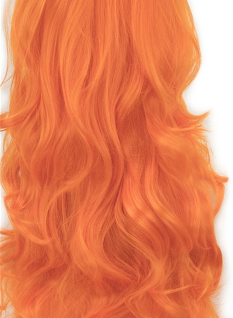 80cm anime long curly hair high temperature silk curly hair cosplay wig costumes dress up wig - Image 4
