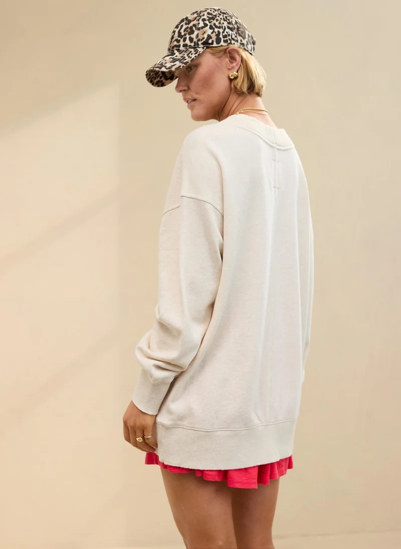 Aerie Trim V-Neck Sweatshirt
