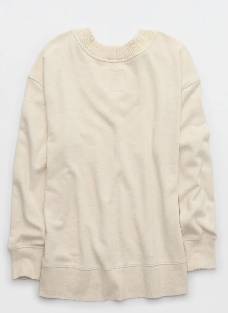 Aerie Trim V-Neck Sweatshirt