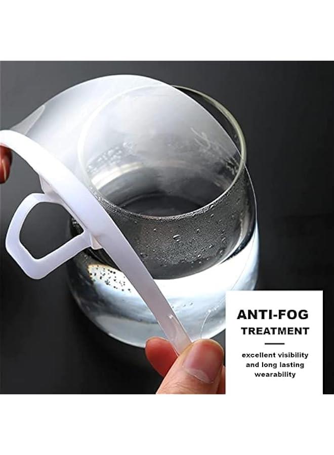 Arabest 1 Box (10 Pieces) Face Shield Completely Transparent Spit Guard Mouth Shield Anti-Fog Reusable Face Covering Mask great for Events, Restaurants, Nail Salons, Food, Chef, Dentist, Spa and More  - Image 3