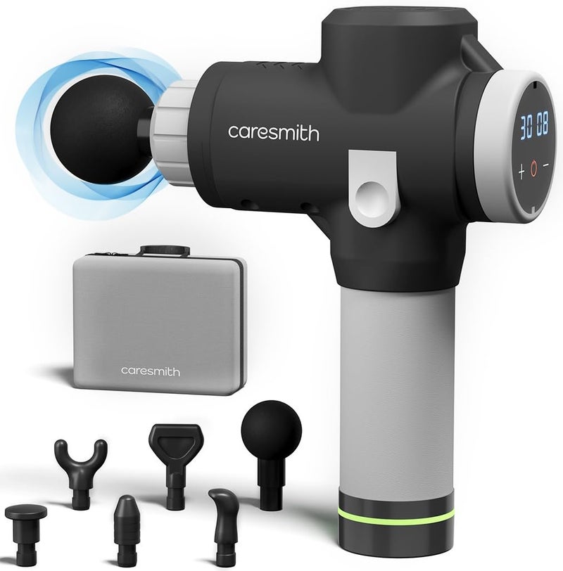 CARESMITH مسدس التدليك الاحترافي Charge Sport | جهاز تدليك عميق قوي للغاية لتخفيف الألم للرجال والنساء | مسدس تدليك بمحرك BLDC بقوة 50 واط - Image 1