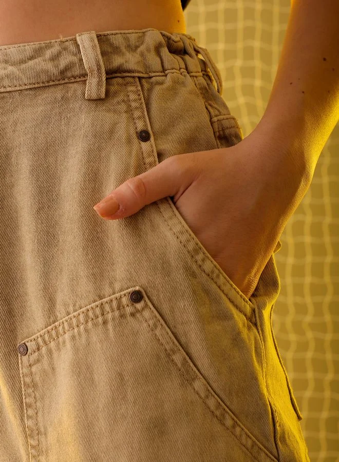 مرفوعة Women Anti Fit Solid High-Rise Jeans