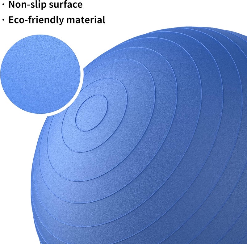PROIRON Yoga Ball Anti-Burst Exercise Ball Chair with Quick Pump Slip Resistant Gym Ball Supports 500KG Balance Ball for Pilates Yoga Birthing Pregnancy Stability Gym Workout Training - Image 2