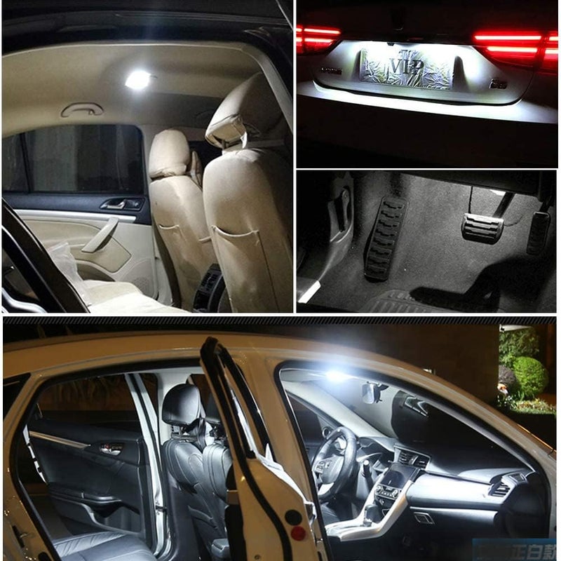 YM EBright 6-Pack 44MM 578 Led Bulb White, 569 211-2 212-2 Led Bulb Festoon Dome Light Map Trunk License Plate Light Interior Lights, DC-12V - Image 4