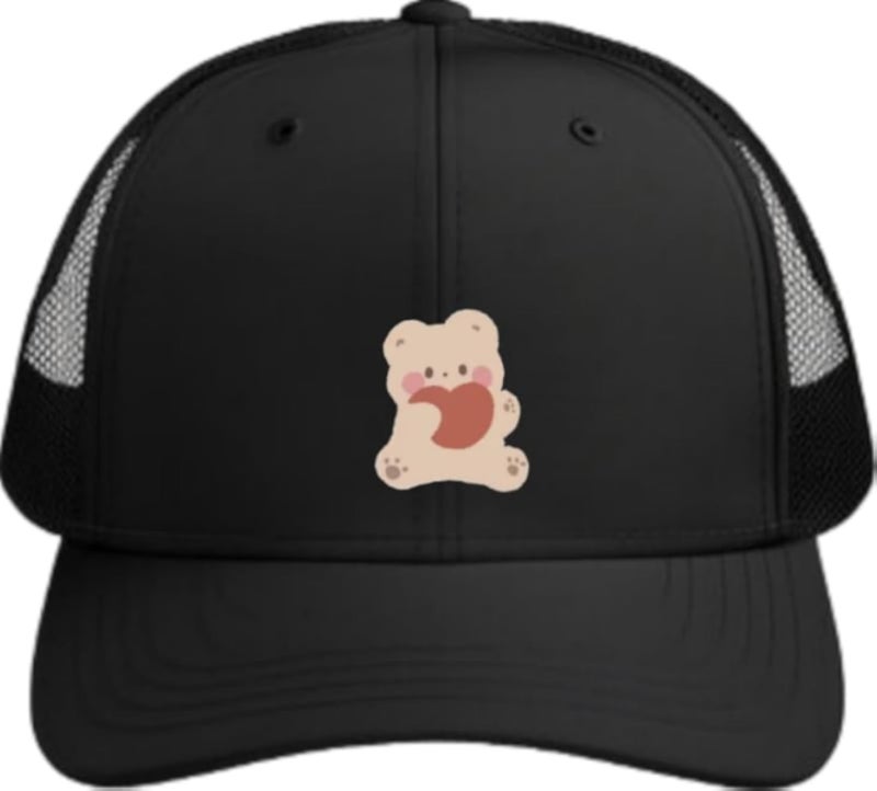 bear Baseball cap Black 17