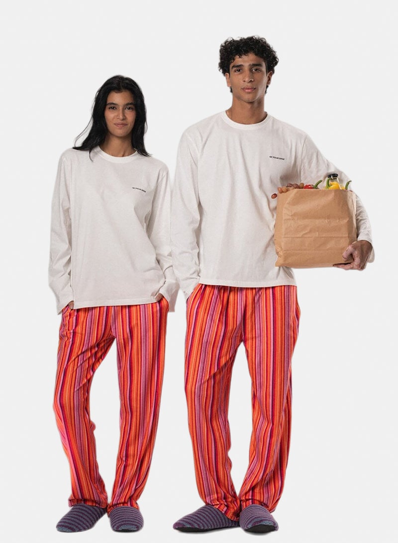 In Your Shoe Sunset Stripes Fluffy Pyjama Pants - Image 1