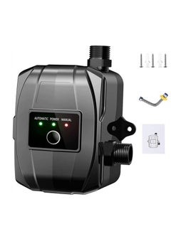 Water Booster Pump,24V Portable Automatic Pressure Pump,150W Shower Pump with Flow Switch, Hot Cold for Tap Water/Toilet/Bathroom (Black)