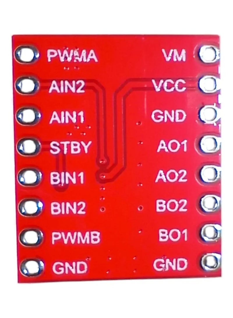 TB6612FNG PWM السائق للتحكم ثنائي الاتجاه من 2 محركات DC ، 12V 1.2A لكل قناة ، 5V التحكم في الجهد ، 100kHz PWM التردد ، مثالية للروبوتات ومشاريع المحركات الصغيرة - Image 3