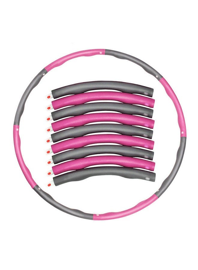 Generic Detachable hula hoop with eight sections, diameter 95cm 