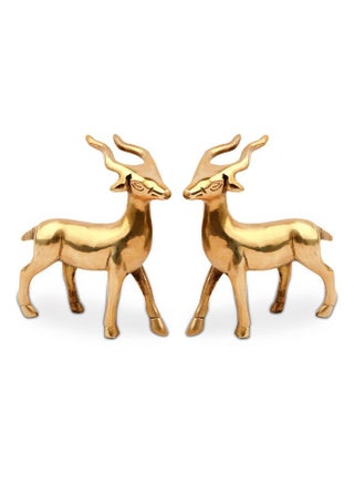 TREEMAISON Small Deer Pair Statue | Designer Deer in Pair | Vastu Brass Showpeice | Home & Office Decor | 532g Approx. | Zonal Placement:- West-North-West, West - pzsku/ZD9F6FEE0D0EFF464DFEBZ/45/_/1737806344/9f3c60c5-89d8-412c-9c4a-f2f3ca6ea408