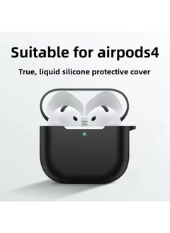 Generic Airpods4 Protective Cover Apple 4 Generation Wireless Bluetooth Headset Silicone Solid Color Earphone Case-Color:Pink-Applicable Models:Airpods 4th Generation  - Image 3
