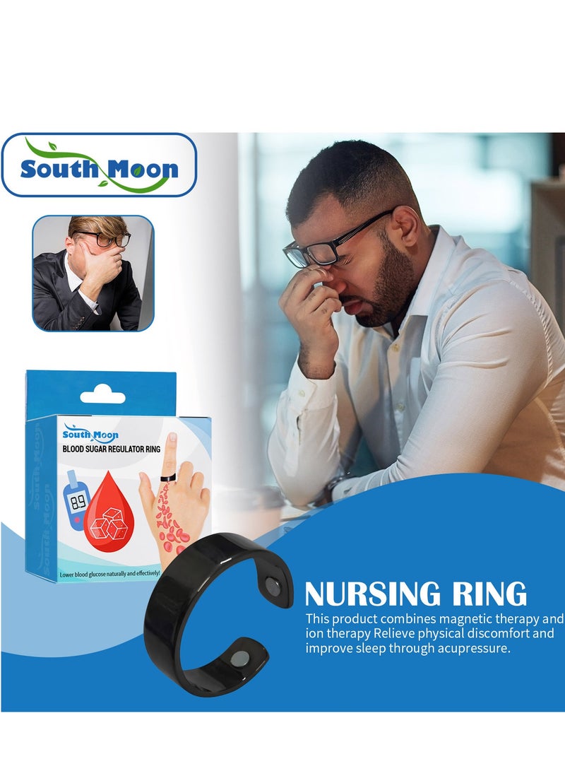 SOUTH MOON Blood Glucose Control Ring – Adjustable Acupressure Wellness Ring for Daily Support  - Image 5
